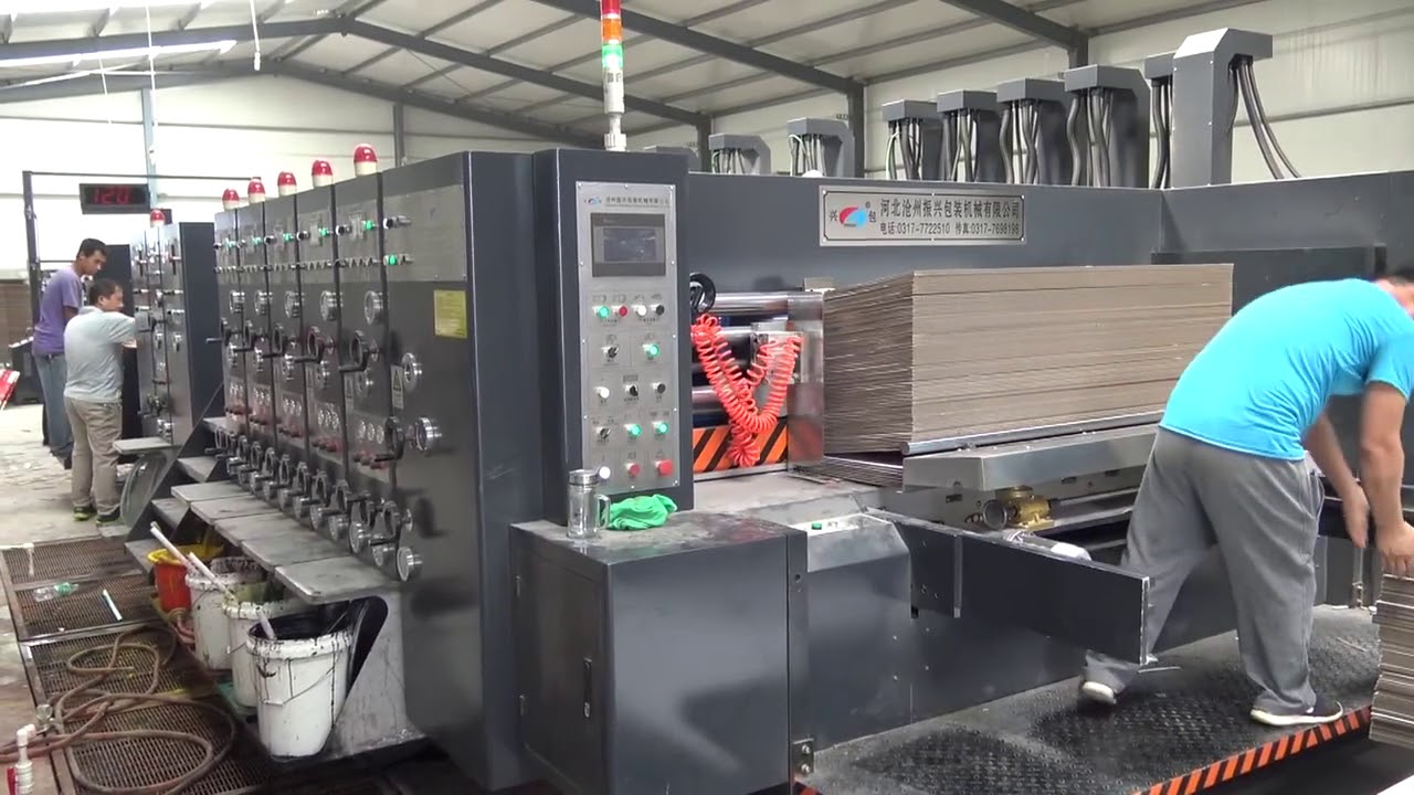 High precision 5 colors printing&oil coating&two drying units and die