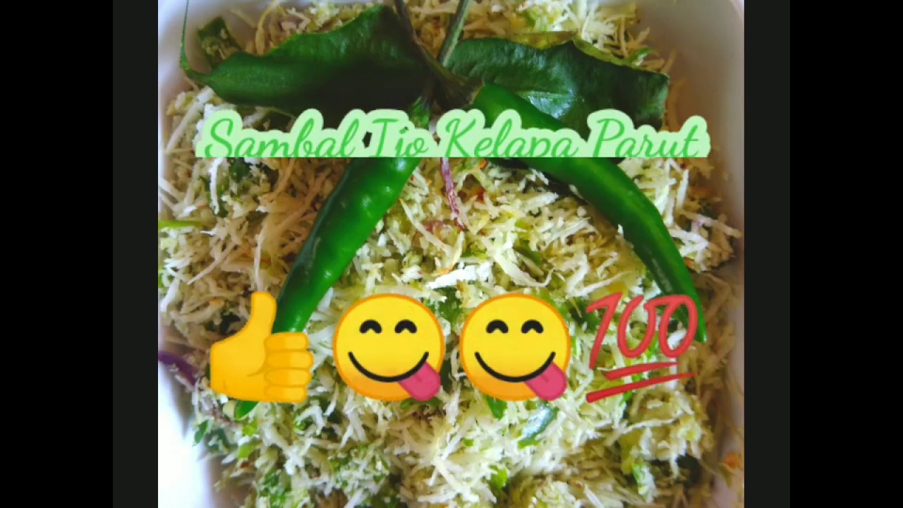 CARA MEMBUAT SAMBAL IJO KELAPA PARUT MANTAP 💯👍 