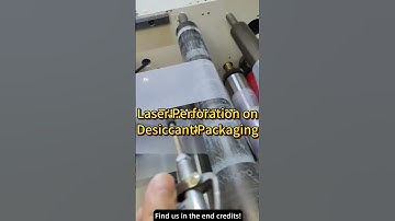 Laser Micro-Perforation on Desiccant Packaging Film – 0.8mm Holes on OPP+PE #packagingsolutions