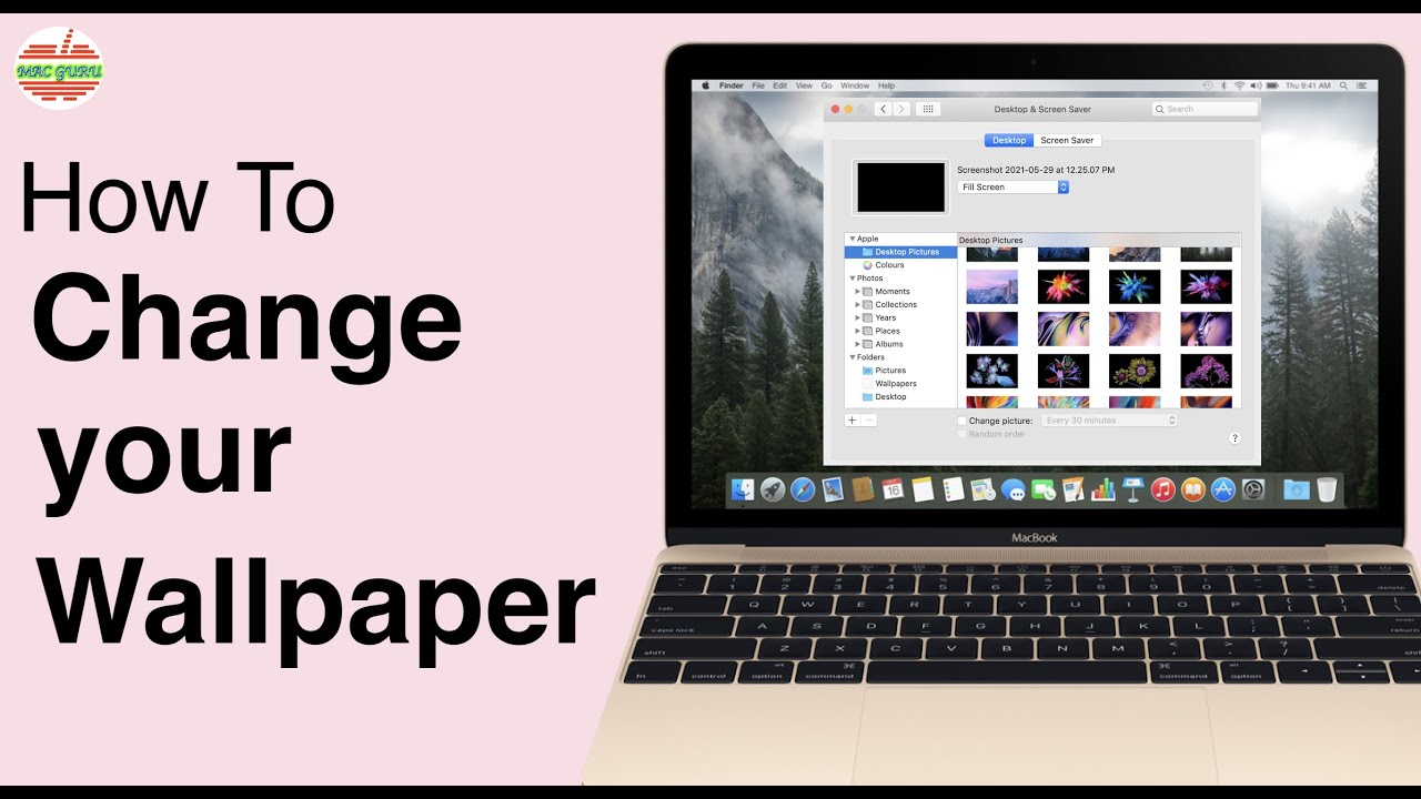 how to change mac background picture
