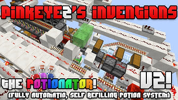 Minecraft Invention: The Potionator V2! (fully automatic, self refilling potion system)