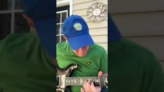 Hendrix style solo over backing tracks with my PRS 22 special charcoal gray semi Hollow