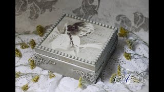 Wooden Box with Mouldings - Decoupage Tutorial