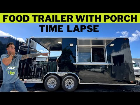 Food trailer with porch Time Lapse