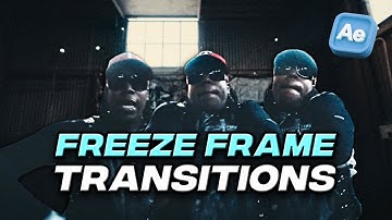 How to create 3 FREEZE FRAME TRANSITIONS in After Effects!