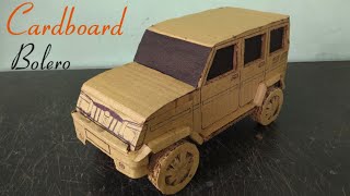 How to make cardboard Bolero car / cardboard car