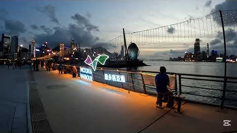 No Cut No edit Victoria Harbour di Sore hari