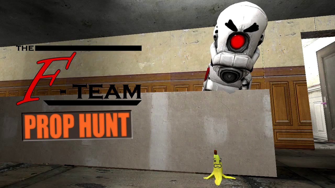 [F-team] Бутылка, стул и шкаф паук. I GMOD's Prop Hunt Pt. 1