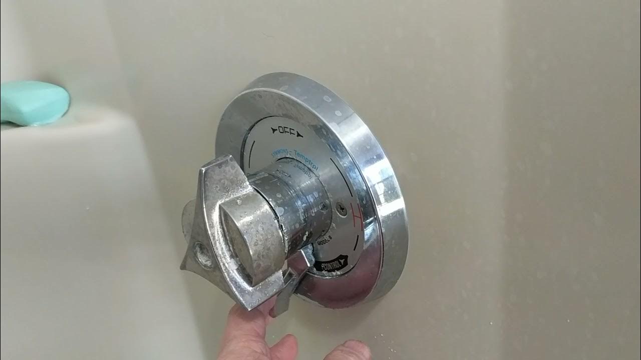 symmons shower valve volume control measurements YouTube