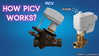 PICV Explained | Actuator | Pressure Independent Control Valve | Animation | #hvac #hvacmaintenance