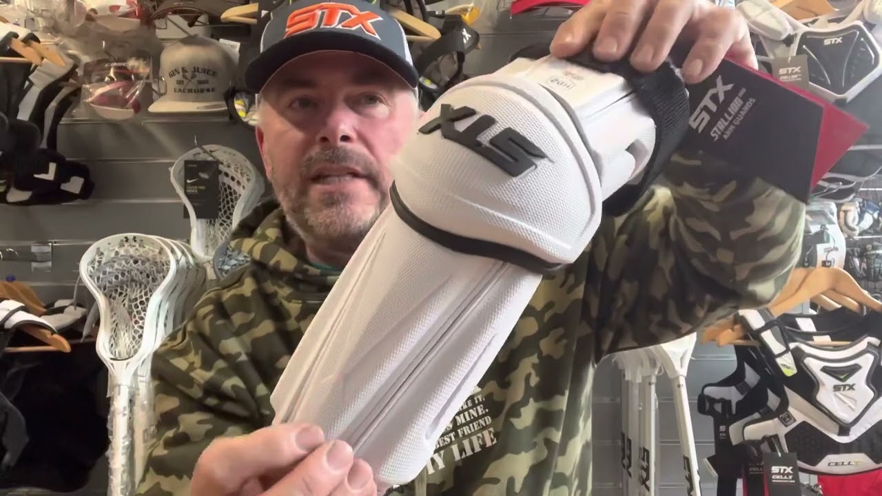 STX Stallion 900 Lacrosse Arm Guards Quick Look Review YouTube
