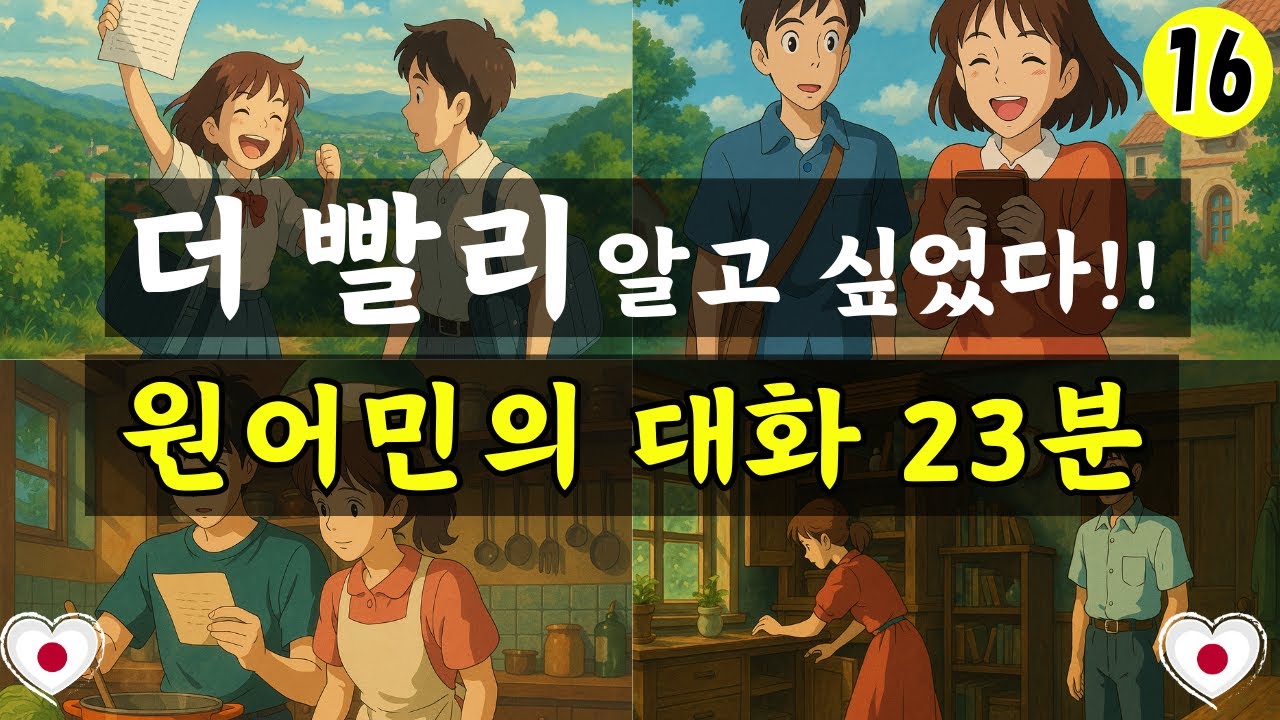 【일본어 회화】더 빨리 알고 싶었다!!23분 원어민 대화