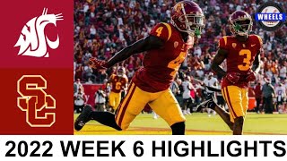 #6 USC vs Washington State Highlights | College Football Week 6 | 2022 College Football Highlights