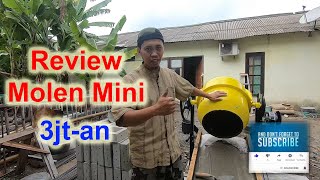 Review Molen Beton Mini Firman 120L .. Murah Meriah Berfungsi..