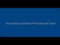 How to Backup and Restore iPhone Data with iTunes
