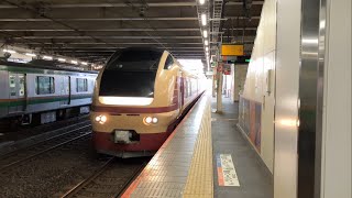 653系K70編成時列車水戸偕楽園川越号の送り込み回送が大宮駅に入線