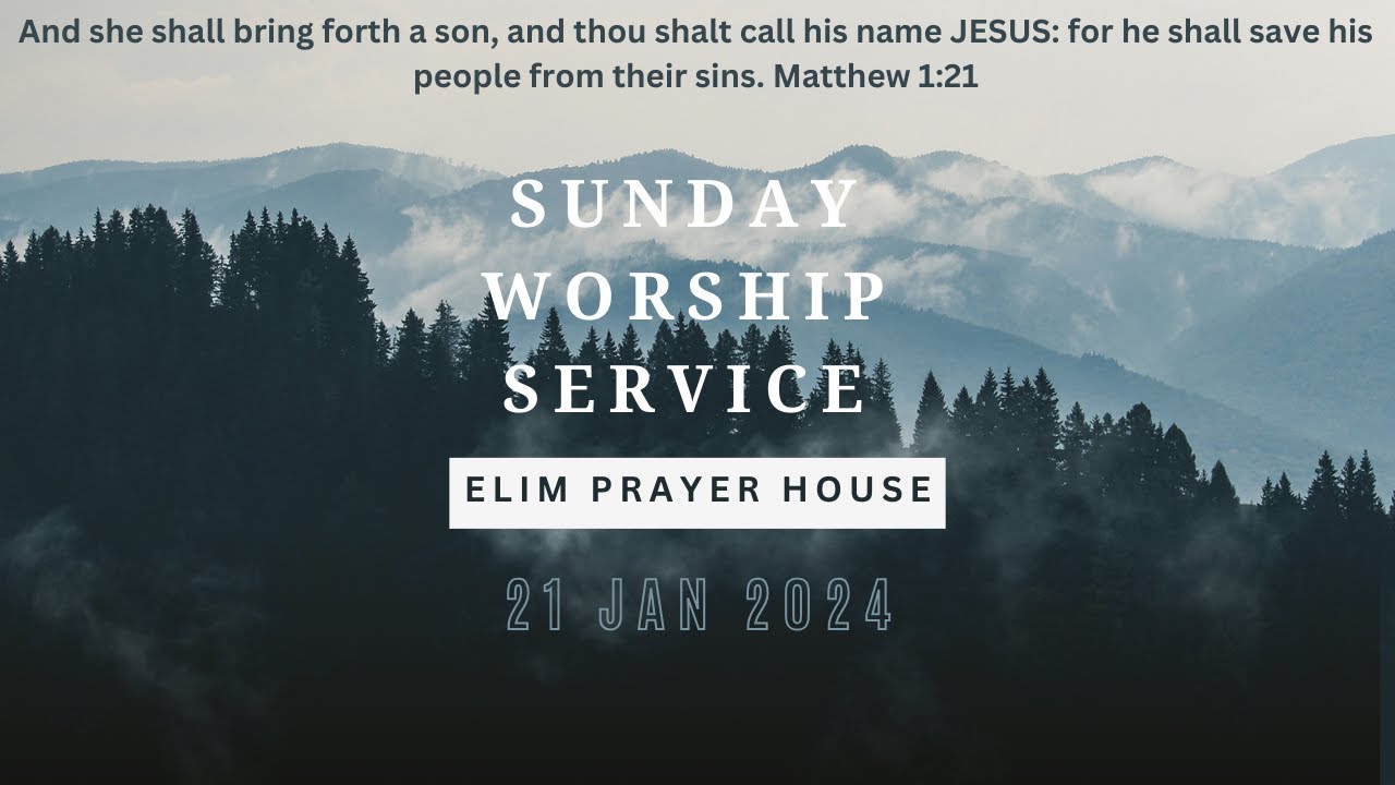 SUNDAY WORSHIP SERVICE 14012024 Elim Prayer House, Nacharam