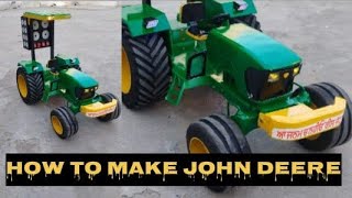 how to make John deere 5310 with plastic pipe at home #youtube #tractorvideo #trending