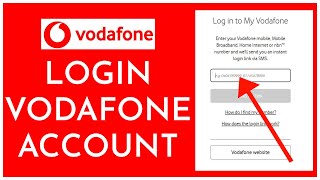 How To Login To Vodafone Account Online 2023? Vodafone Account Sign In screenshot 2