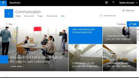 Communication Sites in SharePoint 2019