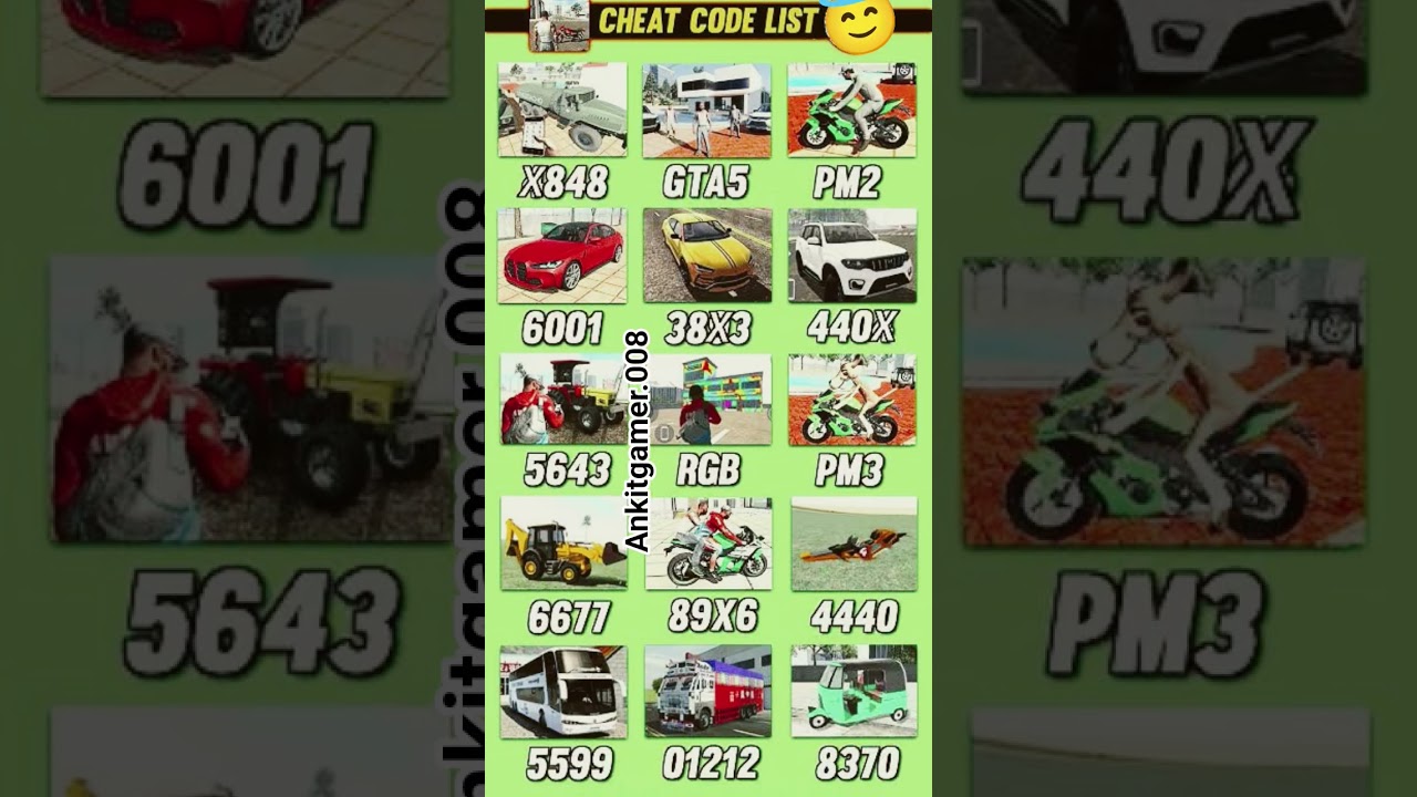 Real code 💥 Indian bike driving 3d all new cheat code update + plugin cheat code 