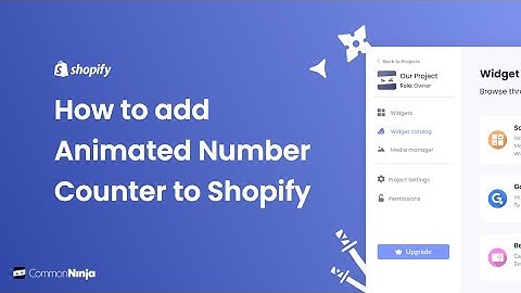 How to add an Animated Numbers Counter to Shopify