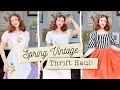 Vintage Thrift Haul for Spring! // Cottagecore + Vintage Lookbook