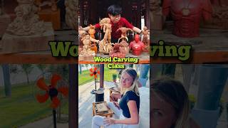 Hoi An: Wood Carving Workshop for everyone #hoian #woodcarving #woodworking orking