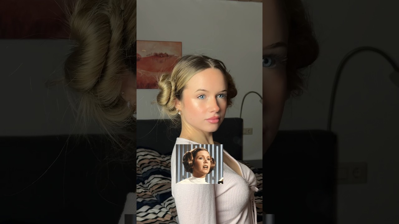 princess leia inspired hairstyle #princessleia #starwars #hairstyle #hairtutorial #hair #hairideas