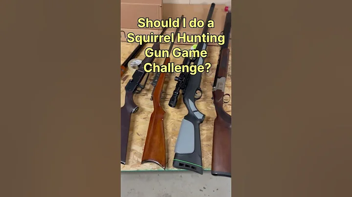 Squirrel gun game challenge? #hunting #foryou #outdoors #subscribe #squirrelhunting