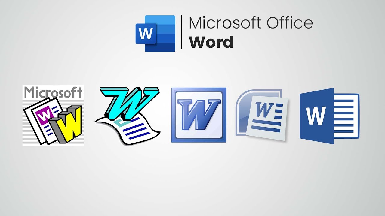 Microsoft Word Evolution (1983 - 2023) 