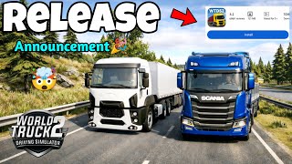 World Truck Driving Simulator 2 – Release Announcement Soon🔥✅ screenshot 1