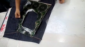 Back pocket position mark with pattern IE developed process