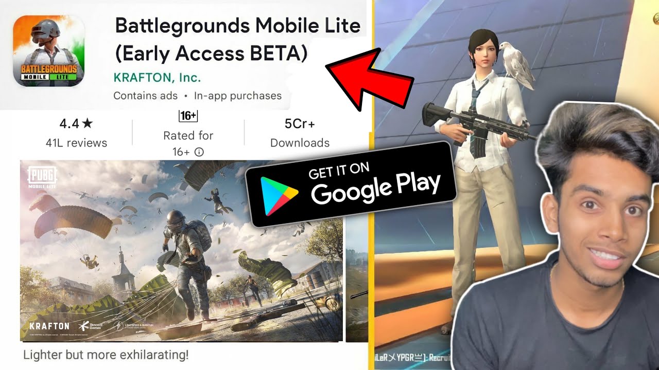 Battlegrounds Mobile Lite Release Date @Dynamo Gaming and @GoDPraveen YT Reaction 😱 – PUBG lite