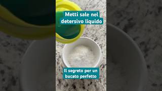 Metti Sale Nel Detersivo Liquido, Segreto Per Bucato Perfetto