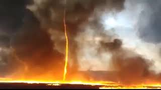 Massive Epic fire tornadoes caught on the camera 2018