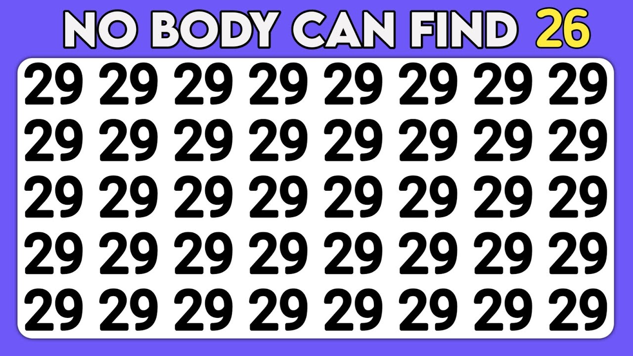 Find the Odd One Out | Test your Observation Skills Vision | Number and ...