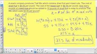 Motion & Mixture Problems Part 2