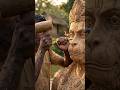 Hanuman | The Best Incarnate Wooden Sculpture 🙏 #woodcarving #woodcraft #hanuman