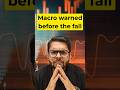 Macro warned before the fall | Nifty crash signals most investors missed | #investing | #Stockmarket