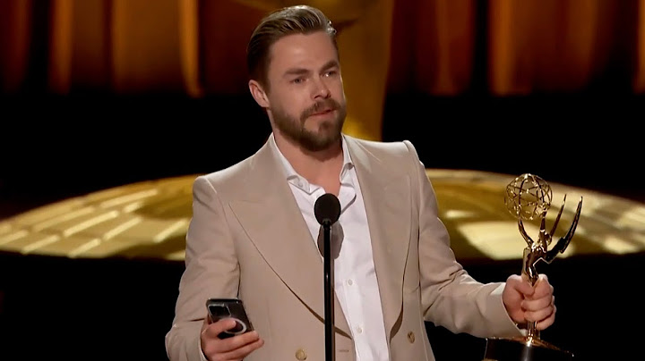EMOTIONAL Derek Hough Dedicates Emmy Win to Wife Hayley Erbert