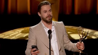 EMOTIONAL Derek Hough Dedicates Emmy Win to Wife Hayley Erbert