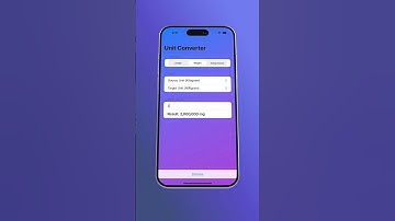 🚀 Ultimate SwiftUI Unit Converter   Modern UI with Dynamic Unit Display! 🔥