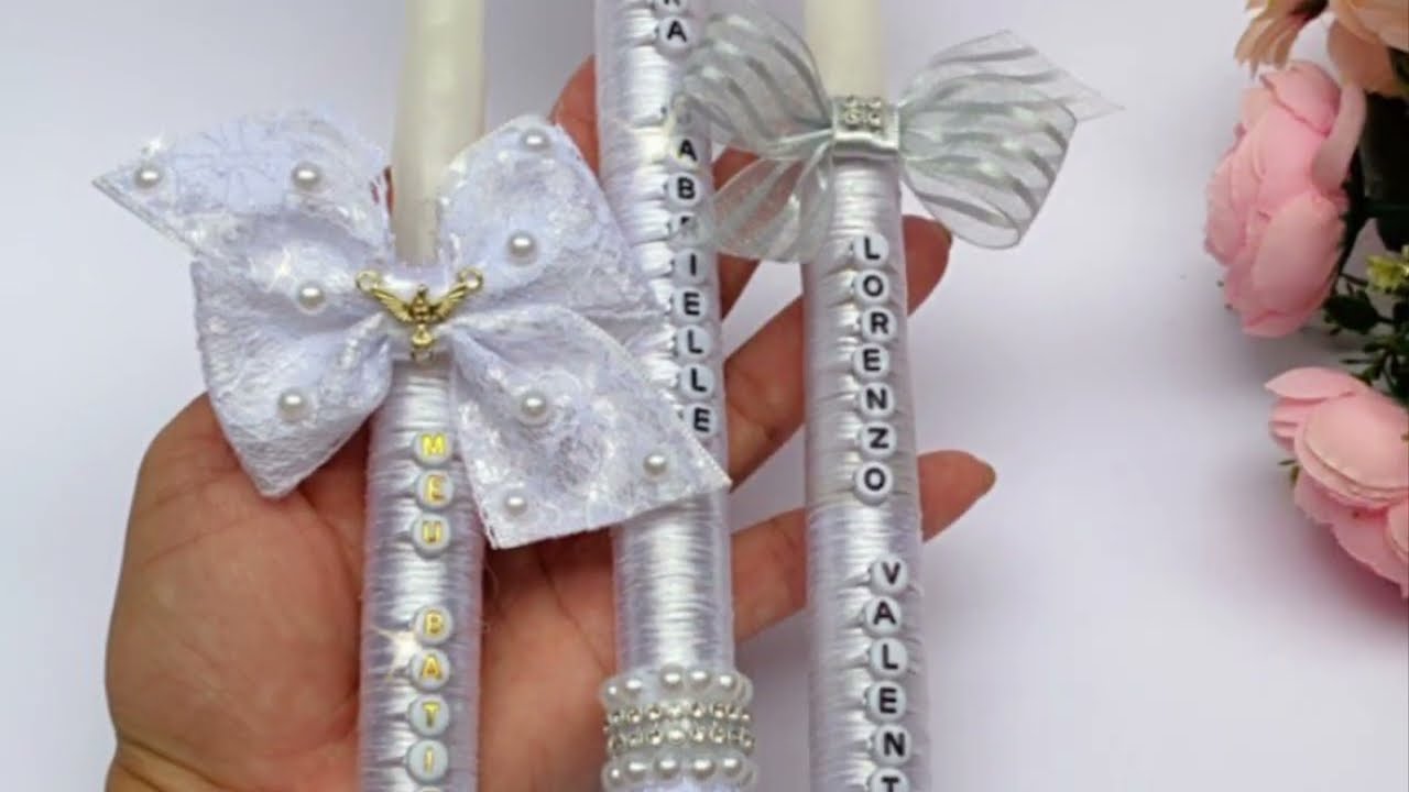 Vela pra batizado Personalizada