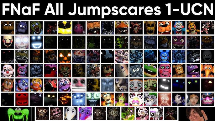 All FNAF JUMPSCARES in 7 Minutes! (2014-2019 Final) FNAF 1, 2, 3, 4, SL, 6,  UCN, VR, AR, CoD 