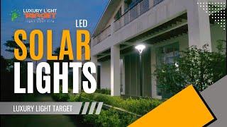 Modern Solar LED Street & Pathway Lights | 12-Hour Battery | 3-Year Warranty