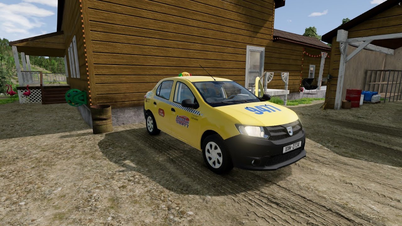 BeamNG.drive | Best taxi driver Dacia Logan 1.2 | Logitech G29
