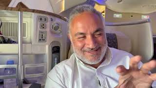 Emirates Flight from Los Angeles LAX to Dubai DXB: Business Class Experience Onboard the Giant A380