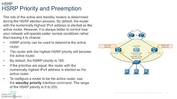 CCNA 7 SRWE Switching, Routing and Wireless Essentials- Module 9 FHRP HSRP part 1