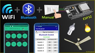 ESP32 WiFi Bluetooth Smart Home Automation with Manual Switch & Blynk App | IoT projects 2021 screenshot 5